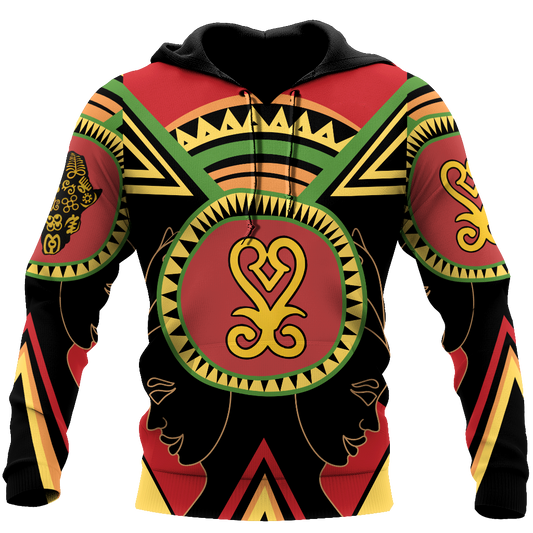 African Adinkra Sankofa Hoodie