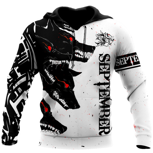 The Dark Wolf September 3D All Over Printed Unisex Deluxe Hoodie ML