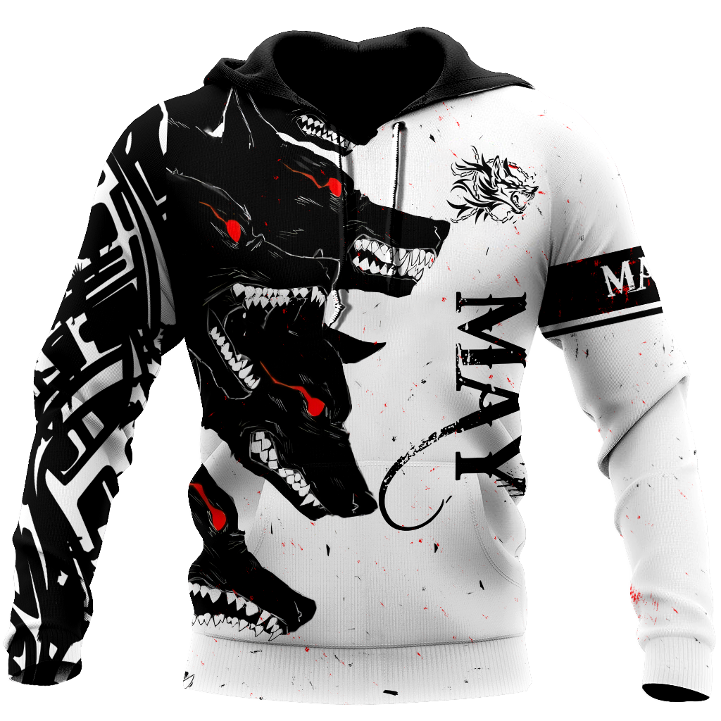 The Dark Wolf May 3D All Over Printed Unisex Deluxe Hoodie ML