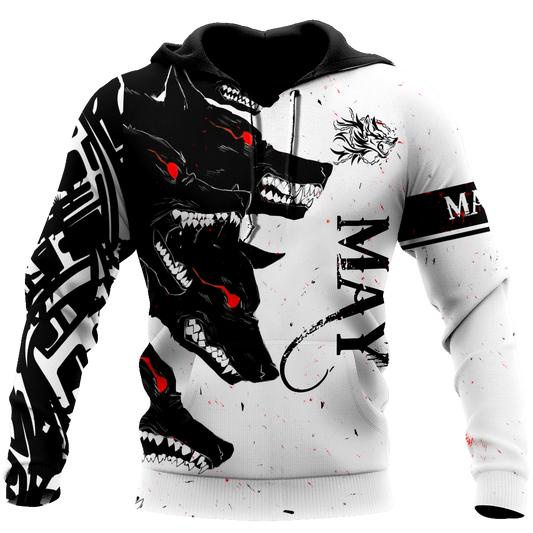 The Dark Wolf May 3D All Over Printed Unisex Deluxe Hoodie ML
