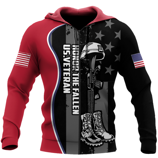 US Veteran Honor The Fallen 3D All Over Printed Shirts For Men and Women TA09152005