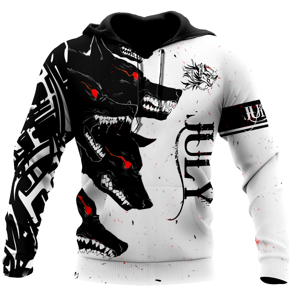 The Dark Wolf July 3D All Over Printed Unisex Deluxe Hoodie ML