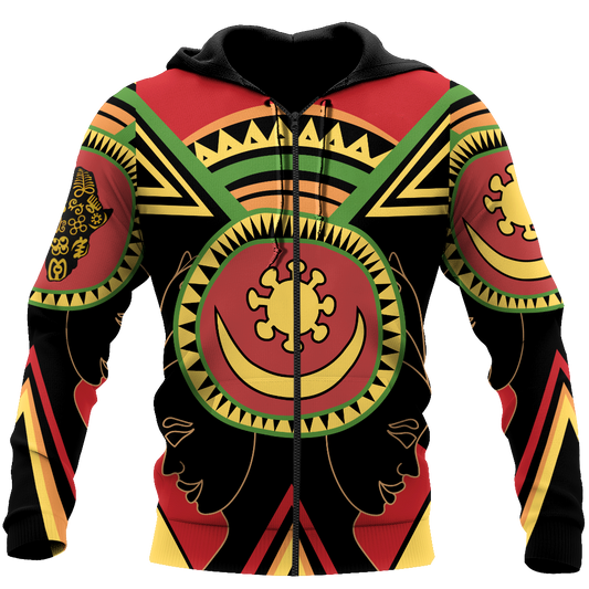 African Adinkra Sankofa Hoodie