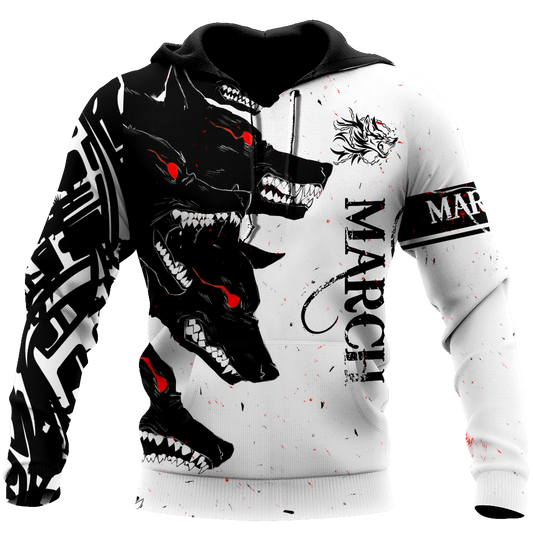 The Dark Wolf March 3D All Over Printed Unisex Deluxe Hoodie ML