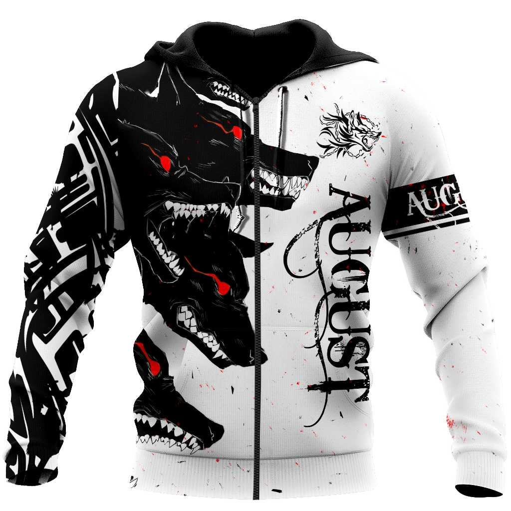 The Dark Wolf August 3D All Over Printed Unisex Deluxe Hoodie ML