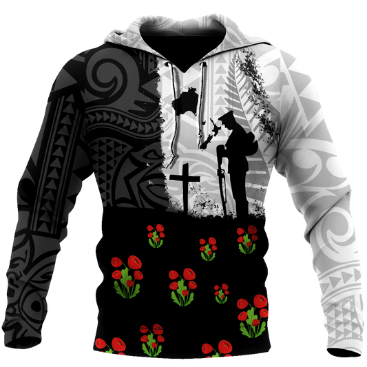 Anzac day new zealand australia lest we forget 3d all over printed shirt and short for man and women