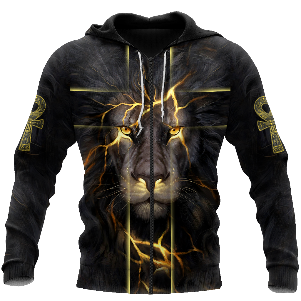 Black King-I Am Who I Am Ankh Symbol  3D All Over Printed Shirts For Men and Women Pi11062003S1