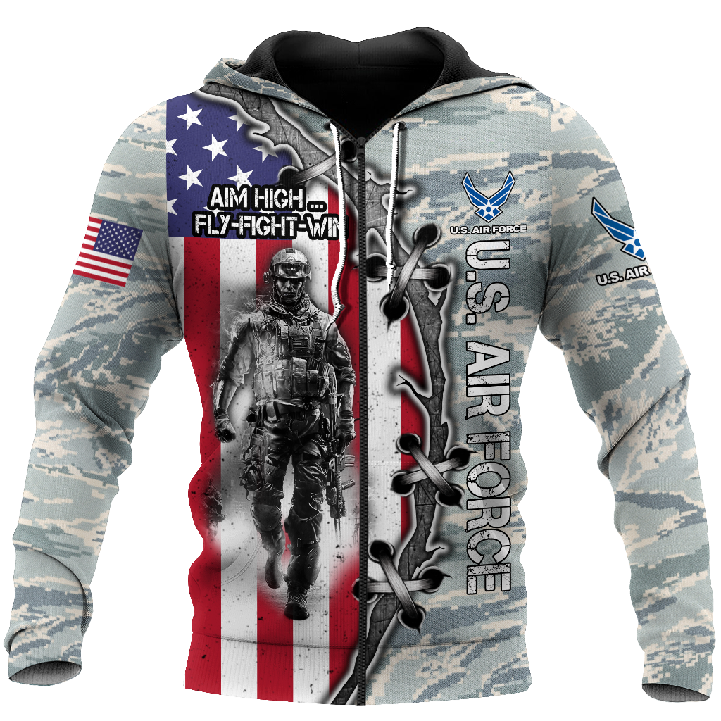 All Over Printed U.S Air Force Hoodie Pi29082001-MEI