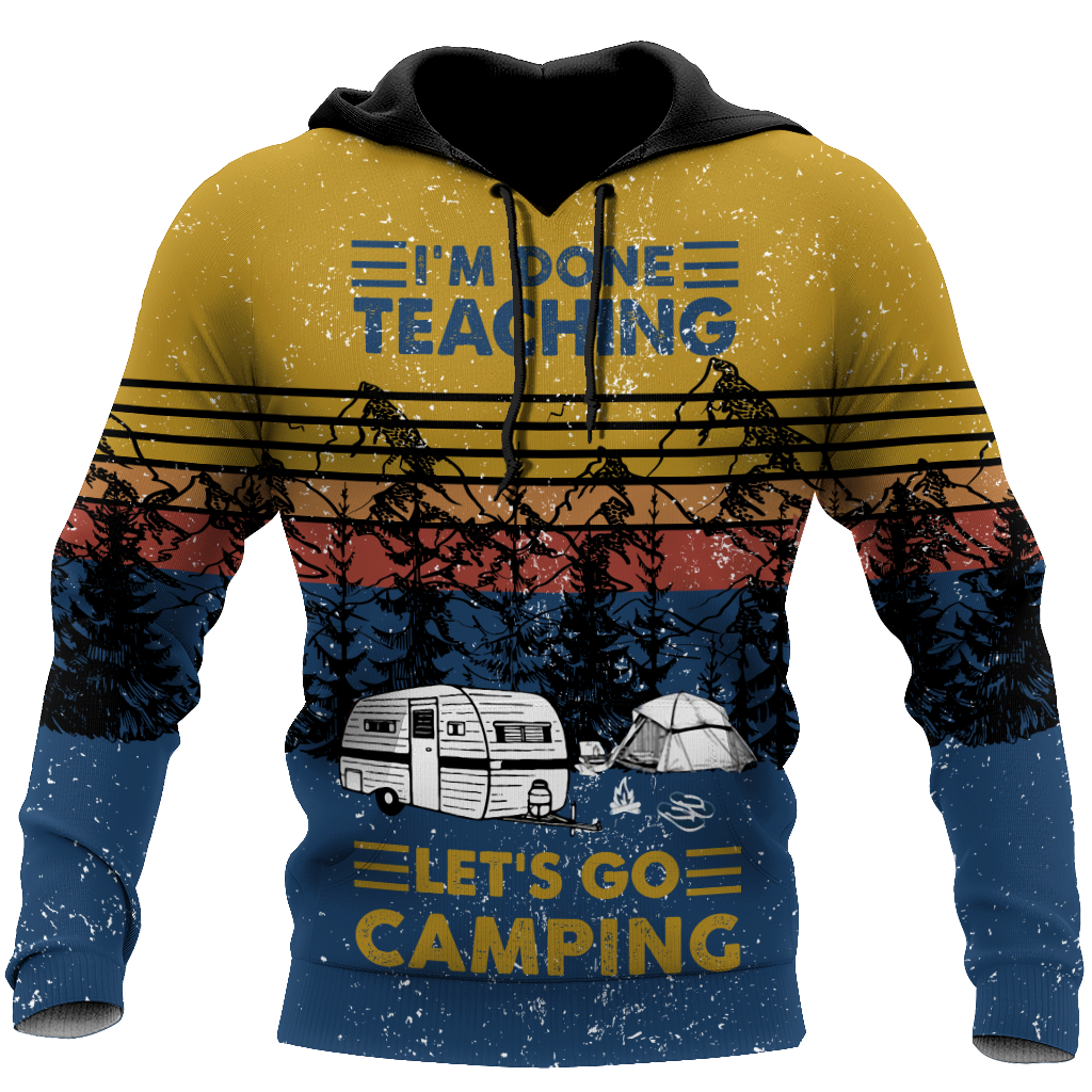 Unisex All Over Print I'm Done Teaching Let's Go Camping Shirts MEI
