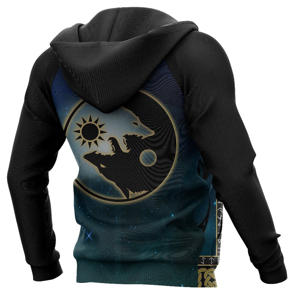 Viking Tree Of Life Fenrir Skoll And Hati Raven Rune - Amaze Style™-Apparel