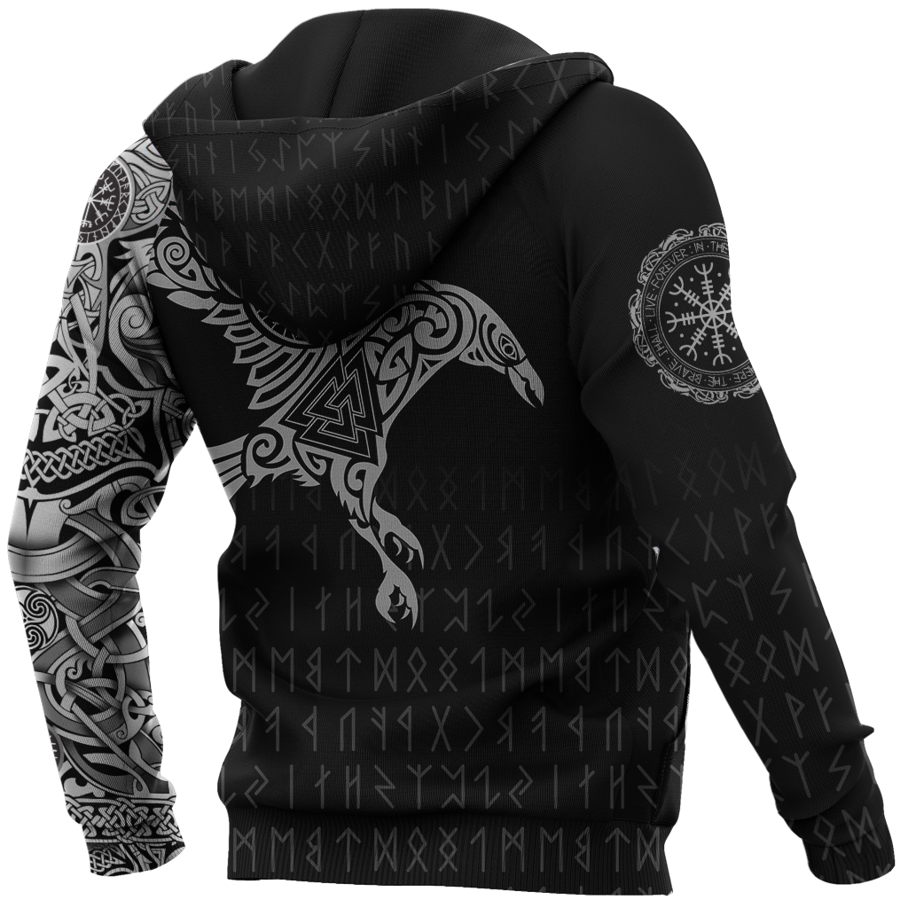 Vikings - The Raven of Odin Tattoo - Amaze Style™-Apparel