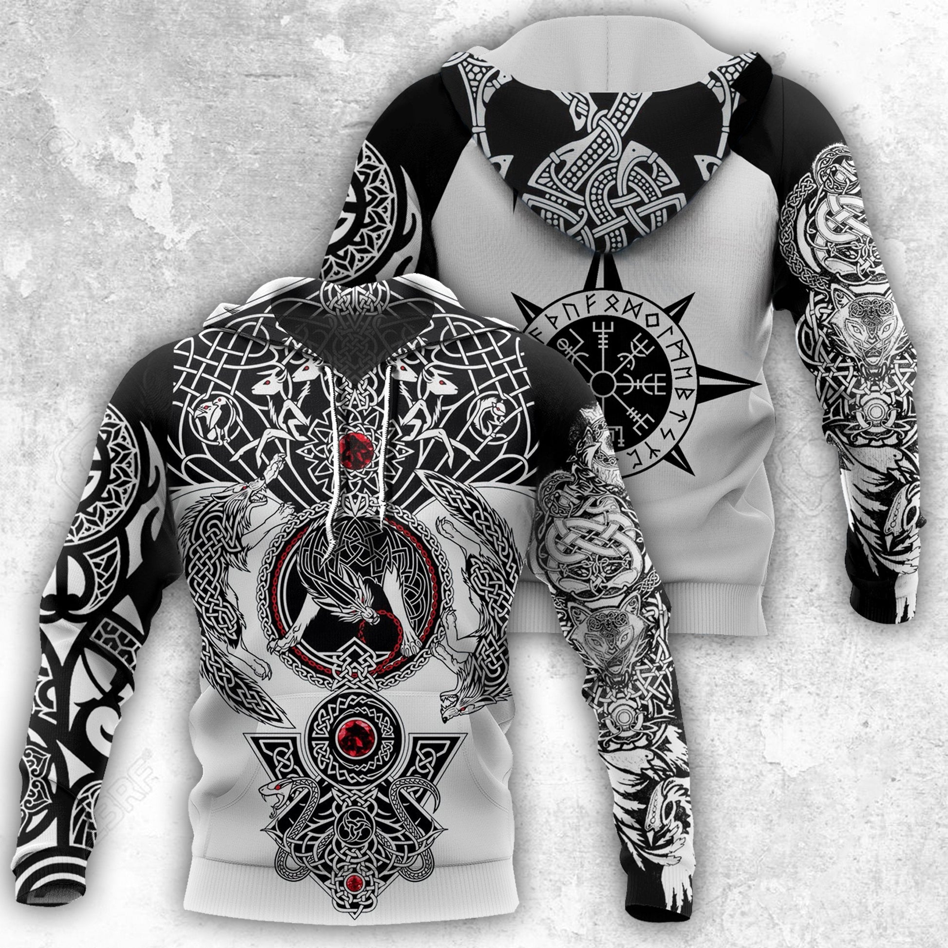 All Over Printed Viking Tattoo Shirts - Amaze Style™-Apparel