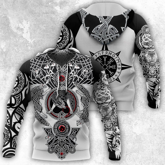 All Over Printed Viking Tattoo Shirts - Amaze Style™-Apparel