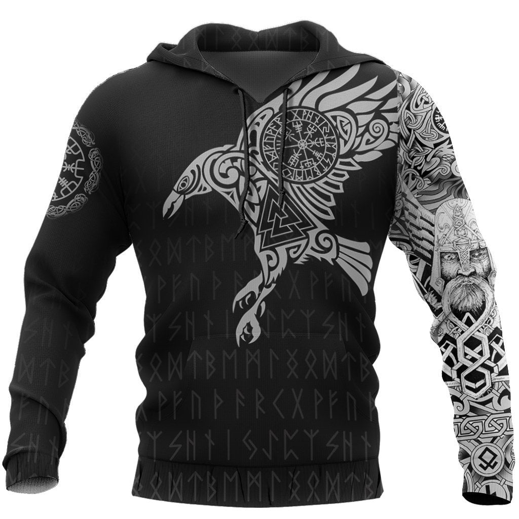 Vikings - The Raven of Odin Tattoo version 2.0 - Amaze Style™-Apparel