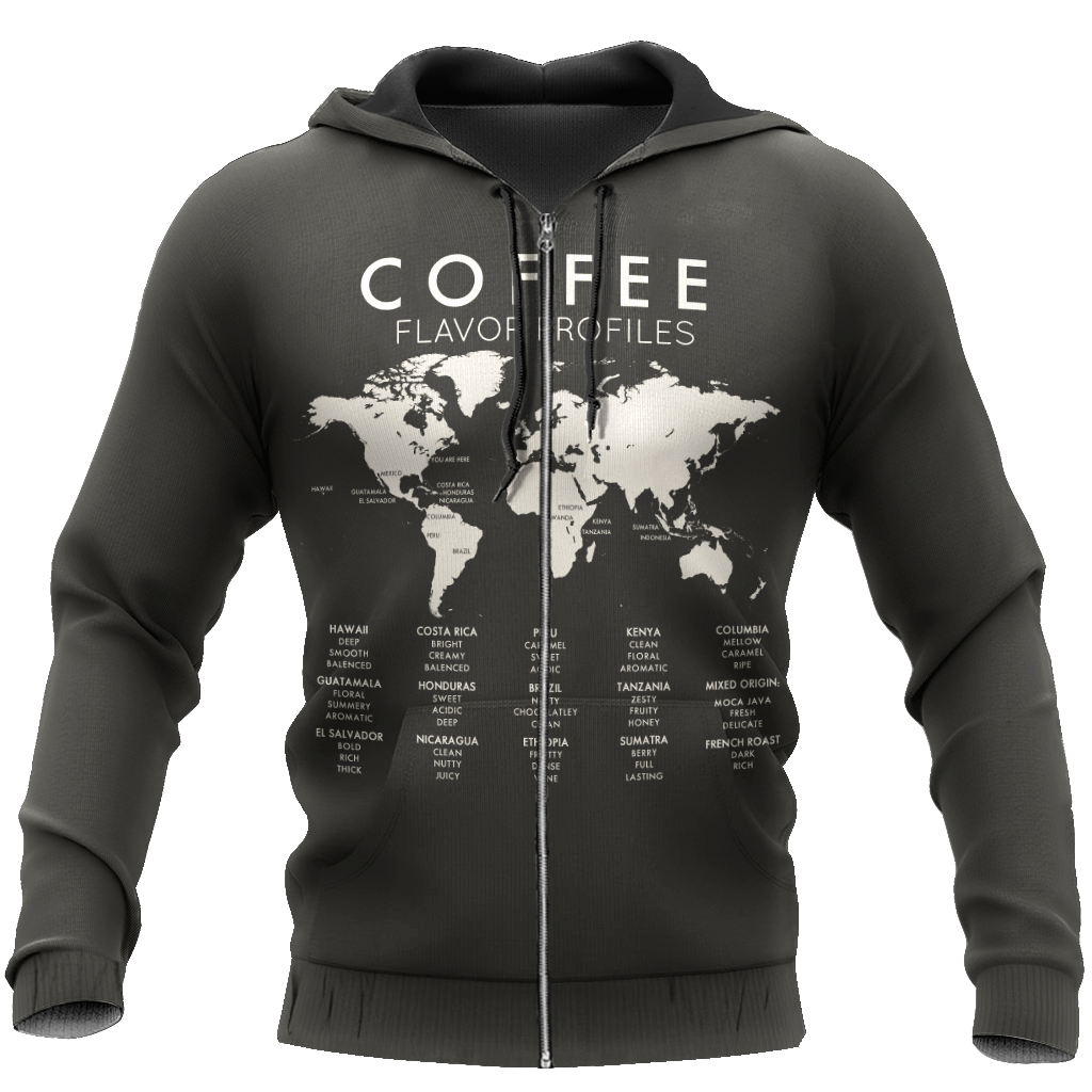 Beautiful Maps Coffee World 3D All Over Printed Differences Between Types Of World Coffee Shirts and Shorts Pi271102 PL - Amaze Style™-Apparel
