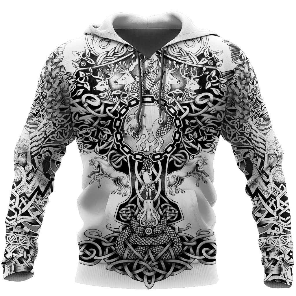 3D All Over Printed Sons Of Vikings Hoodie - Amaze Style™-Apparel