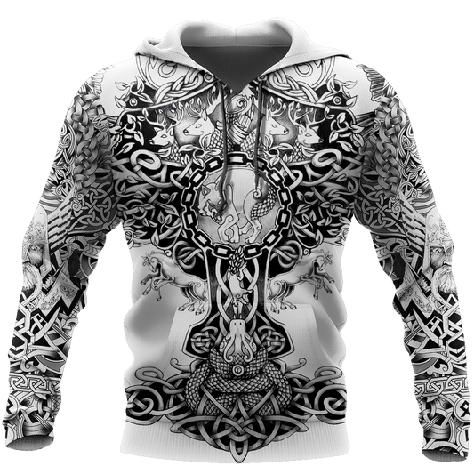3D All Over Printed Sons Of Vikings Hoodie - Amaze Style™-Apparel