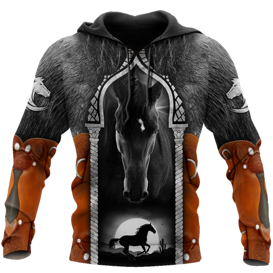 Beautiful Horse 3D All Over Printed shirt for Men and Women Pi080101-Apparel-MP-Hoodie-S-Vibe Cosy™