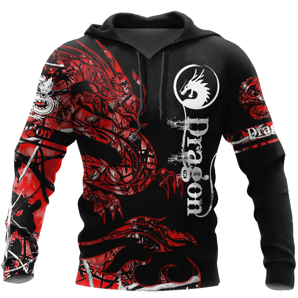 3D Armor Tattoo and Dungeon Dragon Hoodie TShirt for Men and Women AZ081103 - Amaze Style™-Apparel