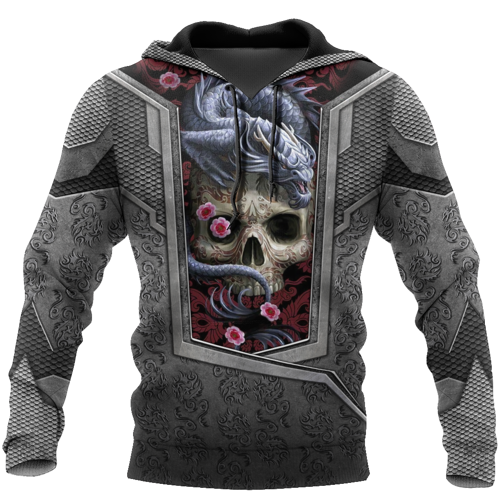 3D Tattoo and Dungeon Dragon Hoodie HAC020110-Apparel-NM-Hoodie-S-Vibe Cosy™