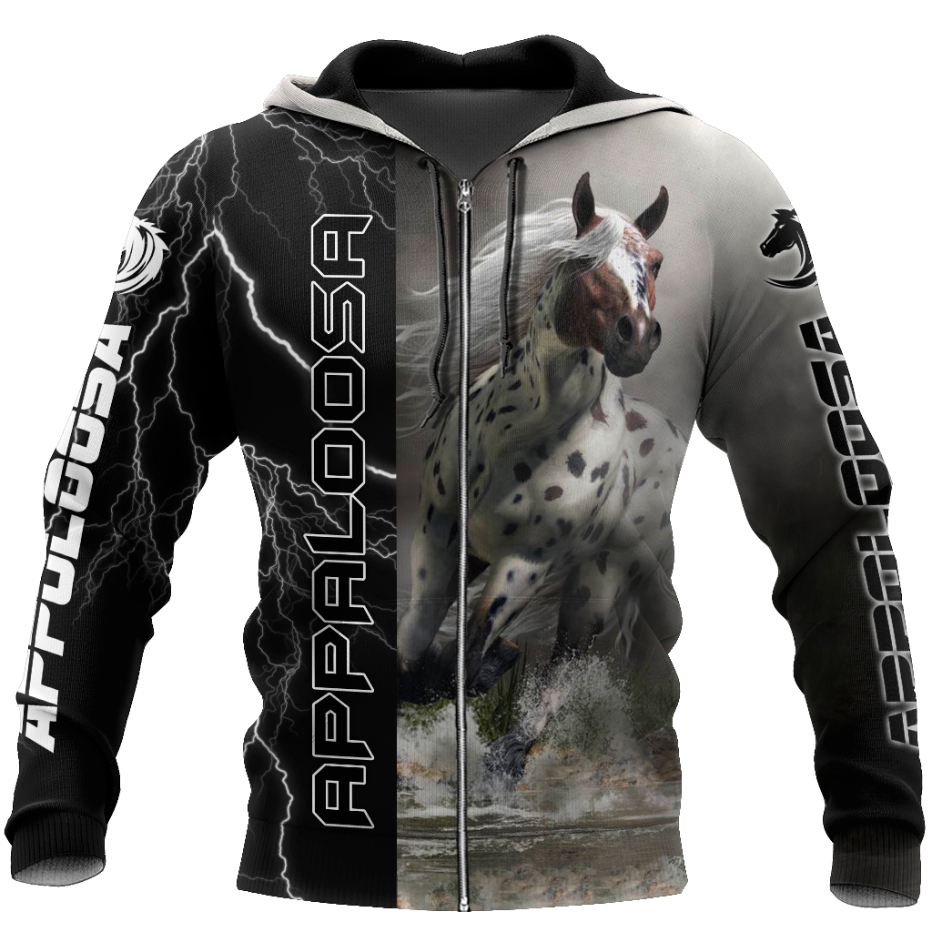 Appaloosa Horse shirt design for men and women - Pi301201-Apparel-MP-Zipped Hoodie-S-Vibe Cosy™