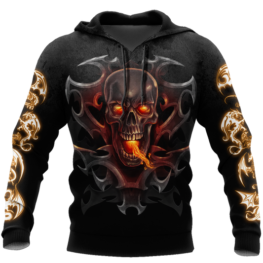 3D Armor Tattoo and Dungeon Dragon Hoodie HAC130101-Apparel-NM-Hoodie-S-Vibe Cosy™
