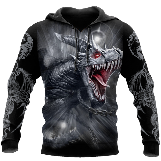 3D Armor Tattoo and Dungeon Dragon Hoodie Pi150102-Apparel-NM-Hoodie-S-Vibe Cosy™