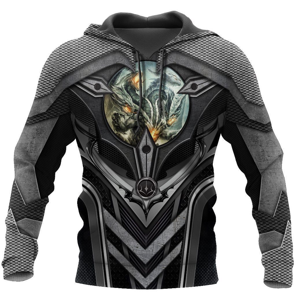 3D Tattoo and Dungeon Dragon Hoodie HAC101203-Apparel-NM-Hoodie-S-Vibe Cosy™