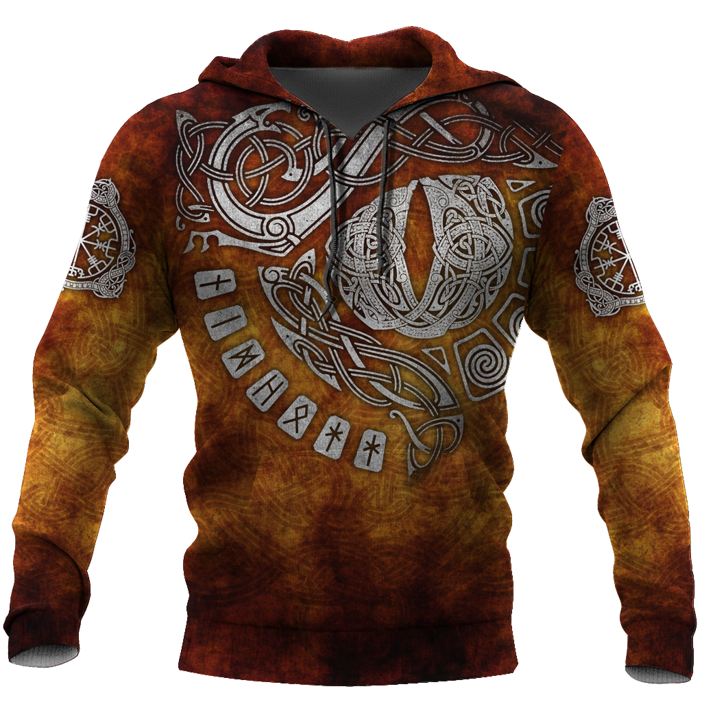 Vikings Tattoo All Over Hoodie - Amaze Style™-Apparel