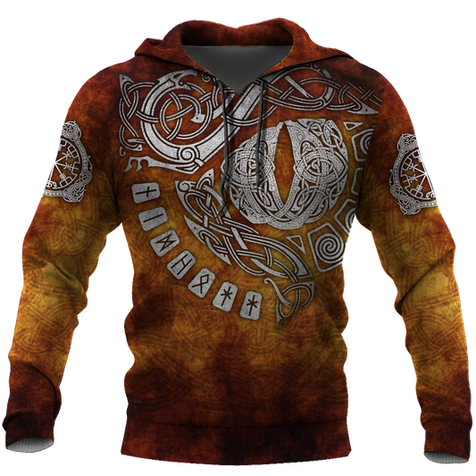 Vikings Tattoo All Over Hoodie - Amaze Style™-Apparel