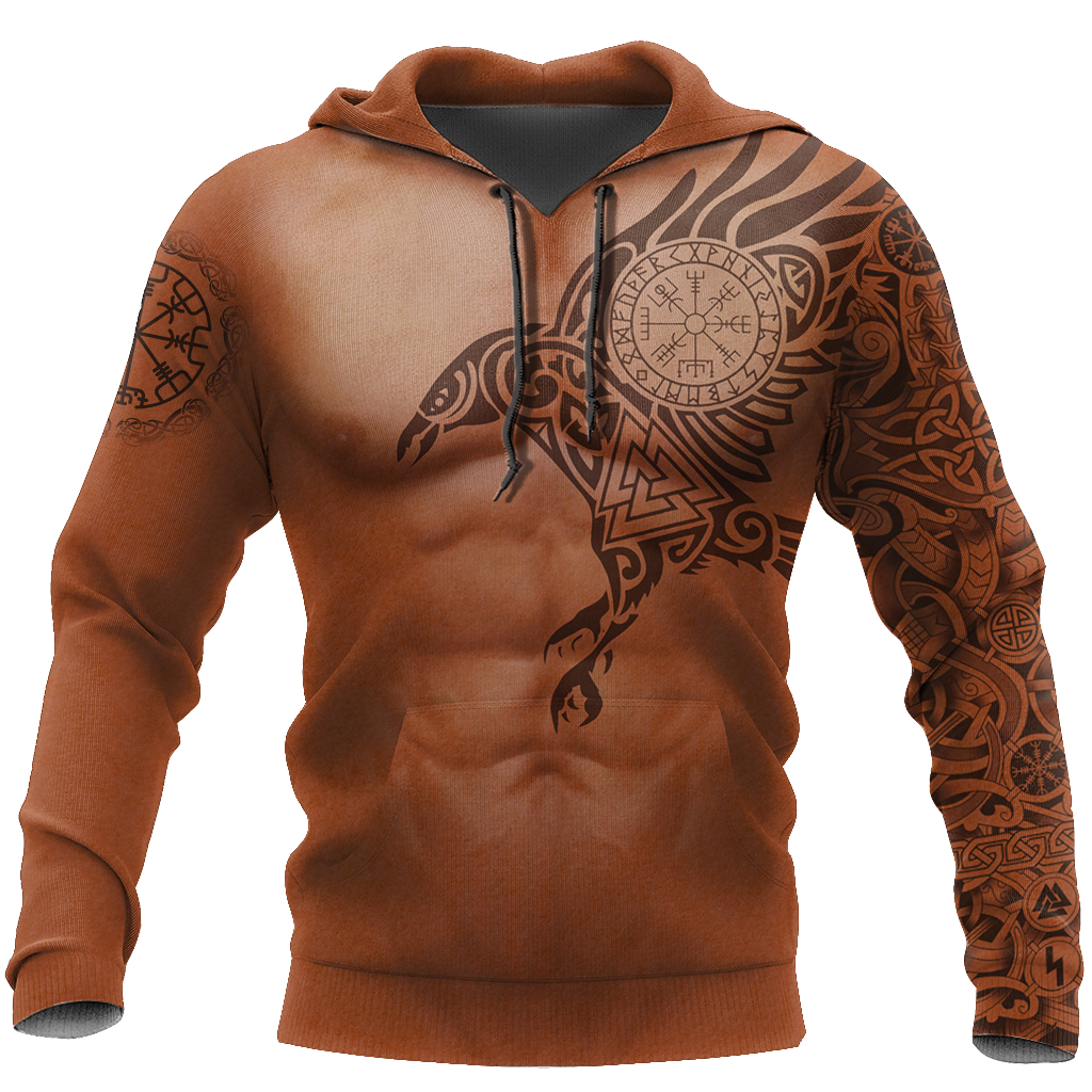 3.0 Vikings - The Raven of Odin Tattoo version 3.0 - Amaze Style™-Apparel