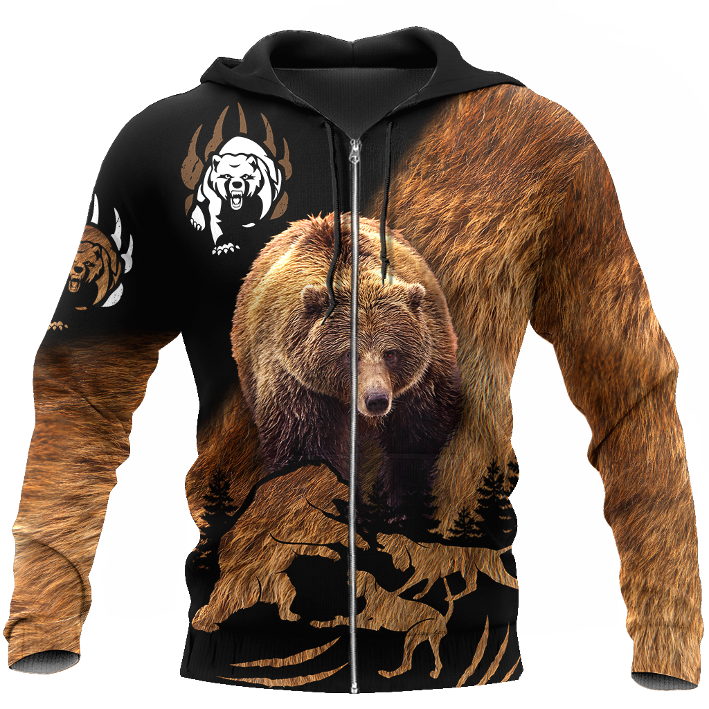 BEAR HUNTING CAMO 3D ALL OVER PRINTED SHIRTS FOR MEN AND WOMEN Pi071203 PL - Amaze Style™-Apparel