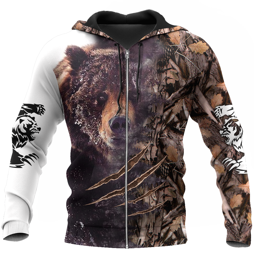 BEAR HUNTING CAMO 3D ALL OVER PRINTED SHIRTS FOR MEN AND WOMEN Pi071202 PL - Amaze Style™-Apparel