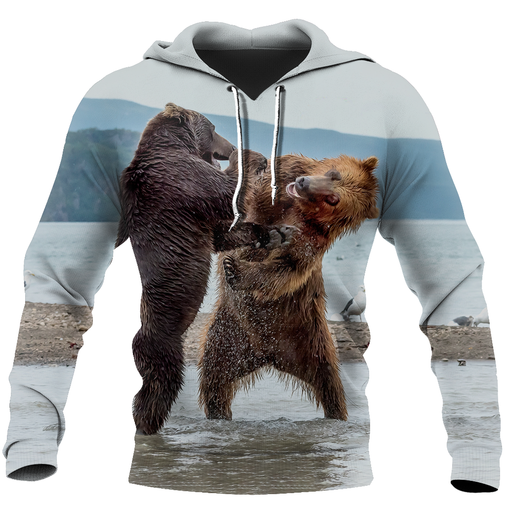 Battle of the bears 3D all over printer shirts for man and women JJ251202 PL - Amaze Style™-Apparel