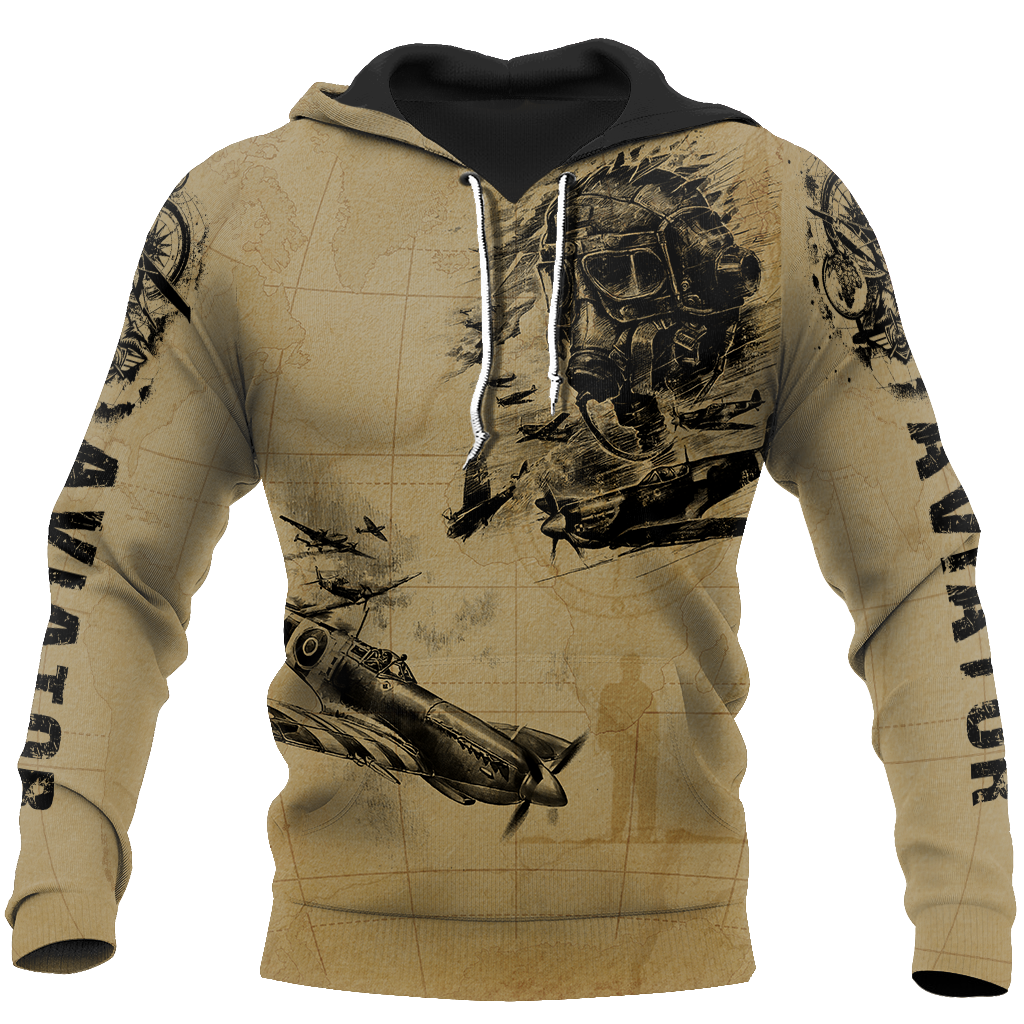 Aviator fly high brave and safe all over printed shirts for men and women JJ030101 - Amaze Style™-Apparel