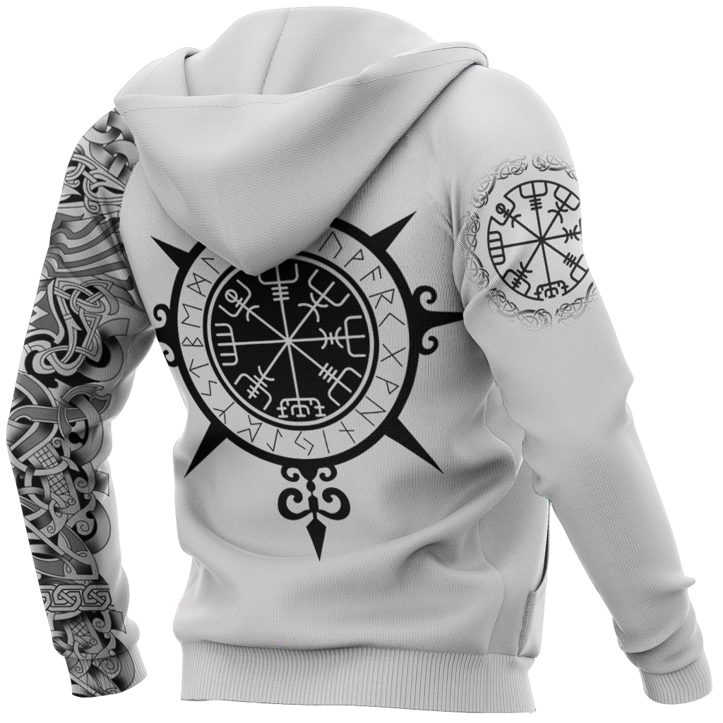 3D All Over Printed Viking Tattoo Hoodie - Amaze Style™-Apparel