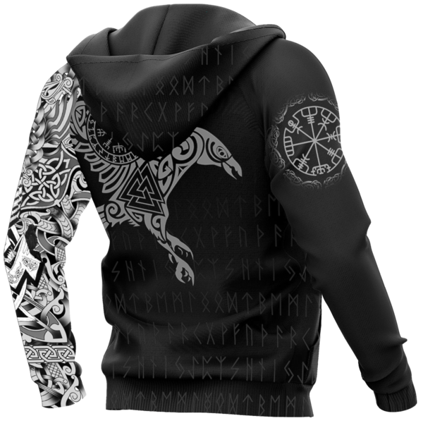 Vikings - The Raven of Odin Tattoo version 2.0 - Amaze Style™-Apparel