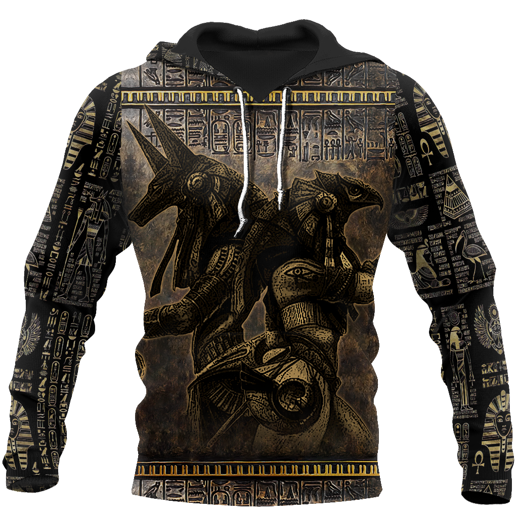 Anubis Ancient Egypt 3D All Over Printed Hoodie Clothes JJ120301-Apparel-MP-Hoodie-S-Vibe Cosy™