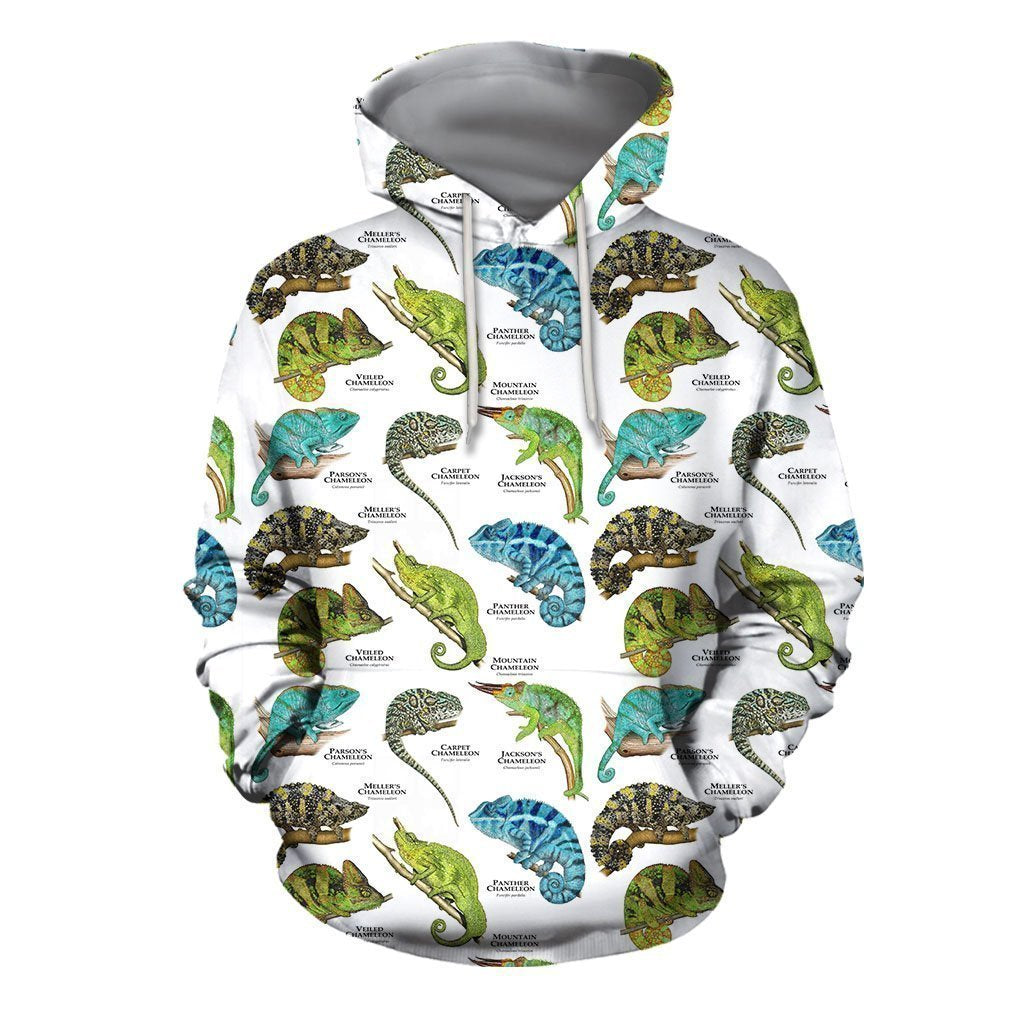 3D All Over Printed Chameleons of the World Shirts - Amaze Style™-Apparel