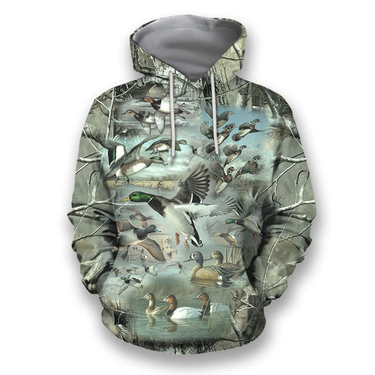 3D All Over Printed Camo Duck Hunting Shirts - Amaze Style™-Apparel