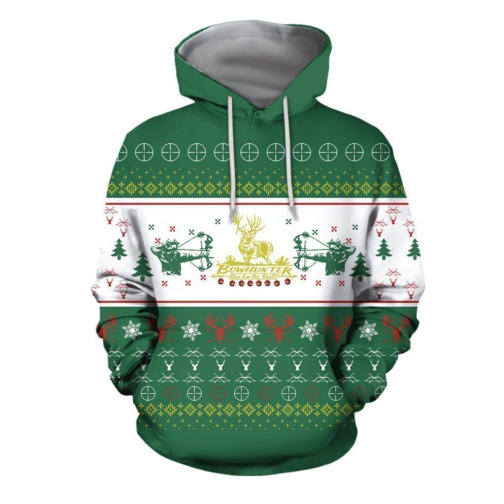 3D All Over Printed Ugly Sweater Bow Shirt - Amaze Style™-Apparel