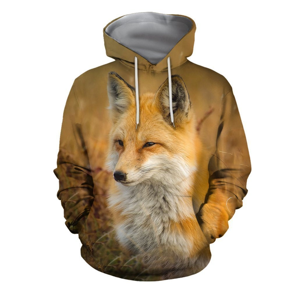 3D All Over Printed Fox Art Nature Paintings Shirts and Shorts - Amaze Style™-Apparel