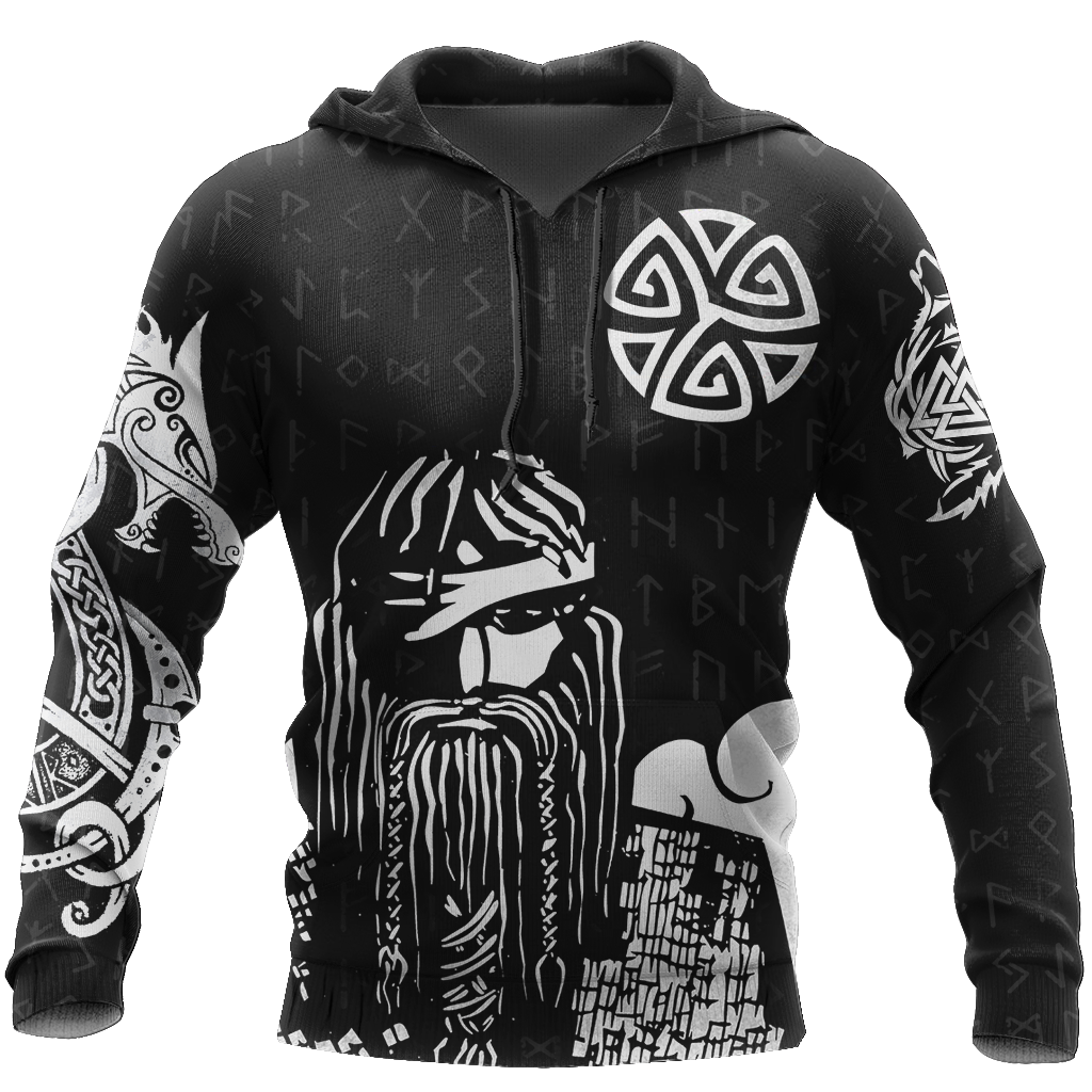 3D All Over Printed Viking Warrior Hoodie - Amaze Style™-Apparel