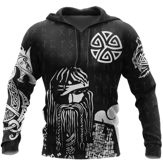 3D All Over Printed Viking Warrior Hoodie - Amaze Style™-Apparel