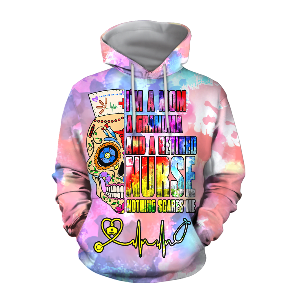 All Over Printed Retired Nurse Grandma HAC050902-MEI