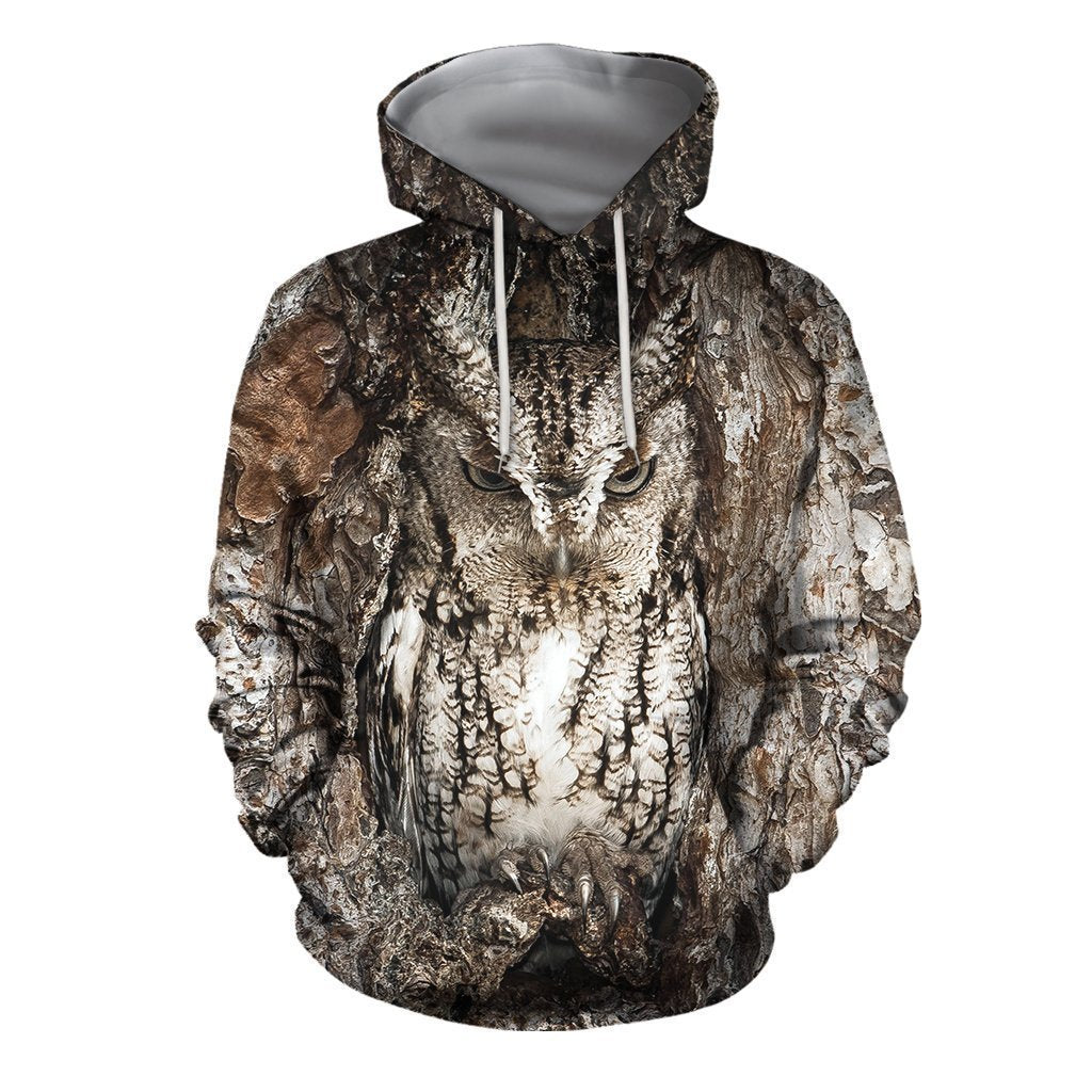 3D All Over Printed Camouflage Owl Art Shirts - Amaze Style™-Apparel