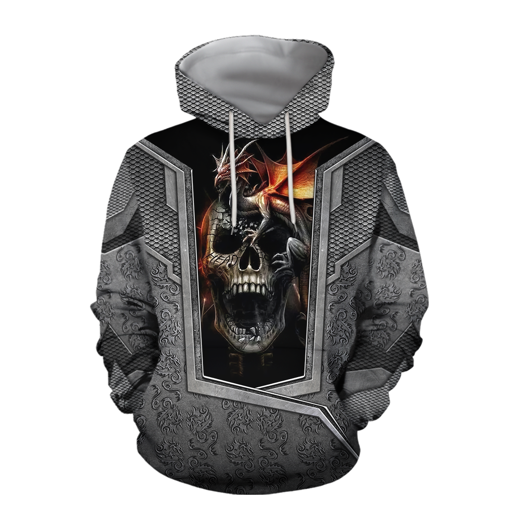 3D Tattoo and Dungeon Dragon Hoodie HAC020112-Apparel-NM-Hoodie-S-Vibe Cosy™