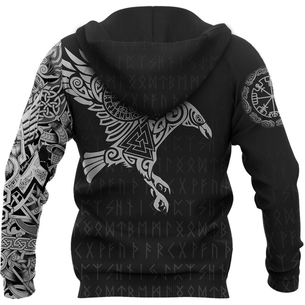 Vikings - The Raven of Odin Tattoo version 2.0 - Amaze Style™-Apparel