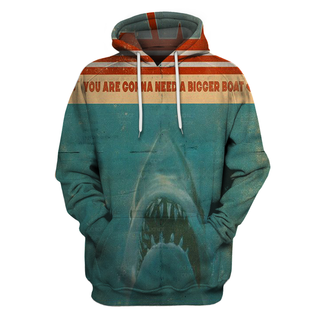 3D All Over Print Shark Jaws Hoodie-Apparel-6teenth World-Hoodie-S-Vibe Cosy™