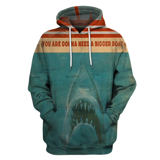 3D All Over Print Shark Jaws Hoodie-Apparel-6teenth World-Hoodie-S-Vibe Cosy™